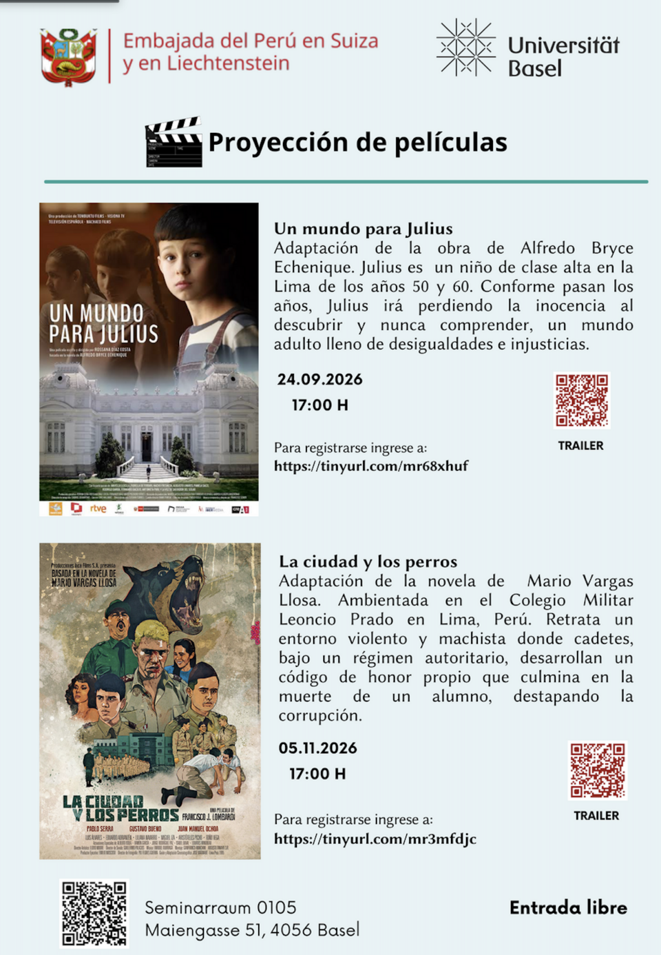 Proyección de películas