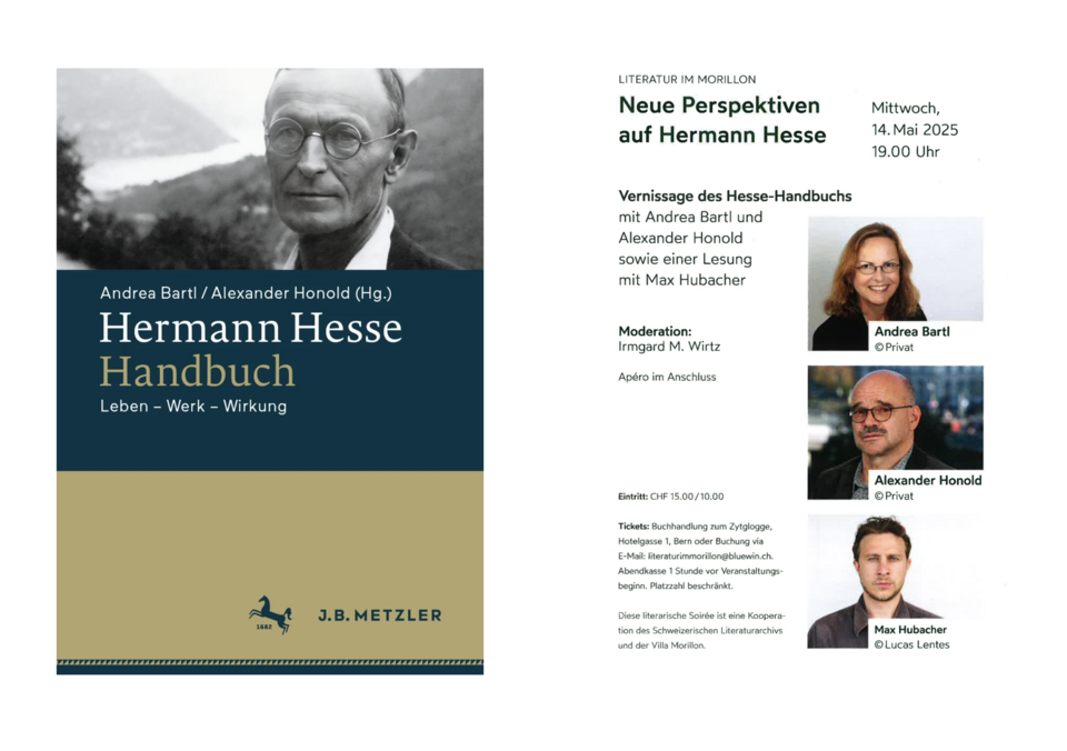 Ankündigung Hesse Handbuch Vernissage