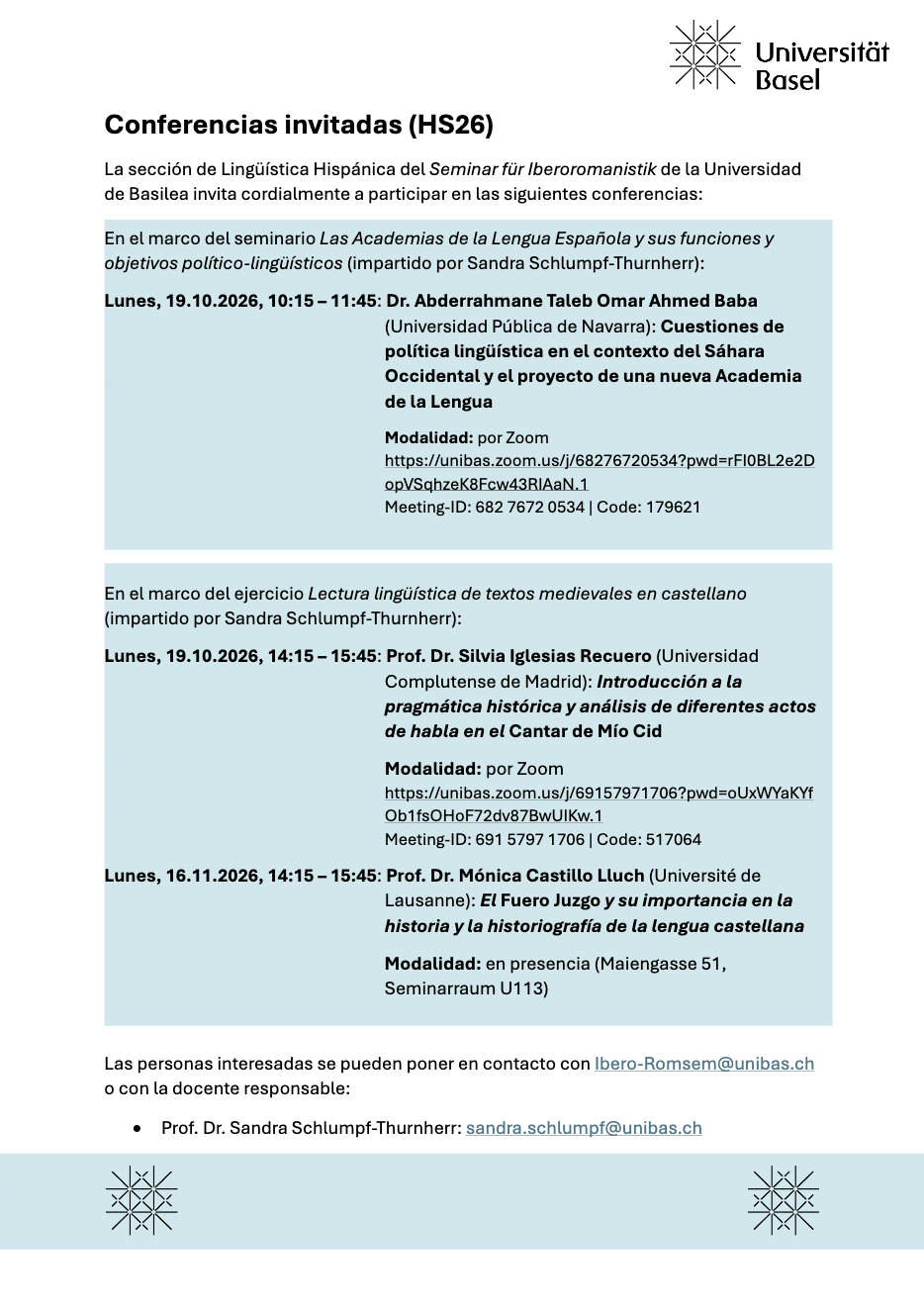 conferencias invitadas