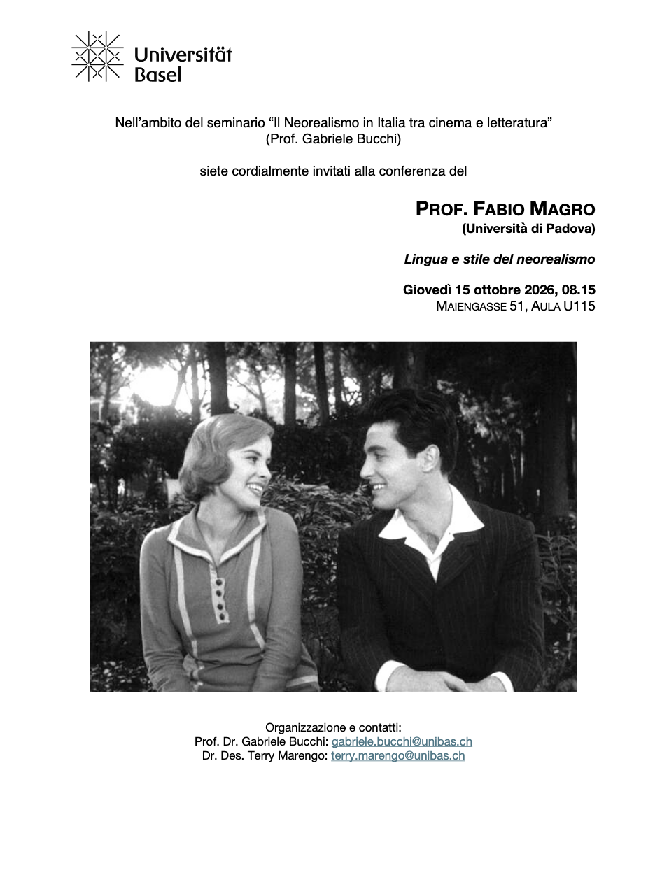 Vortrag Prof. Fabio Magro (Università di Padova) 