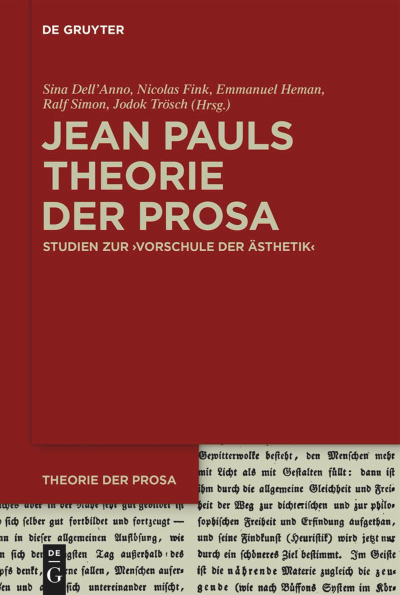 Jean Pauls Theorie der Prosa